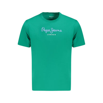T-shirt en coton vert Pepe Jeans