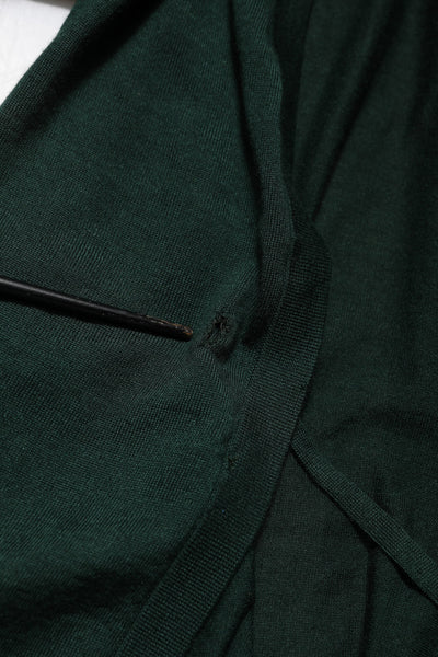 Dolce &amp; Gabbana donkergroene kasjmier zijden cardigan trui