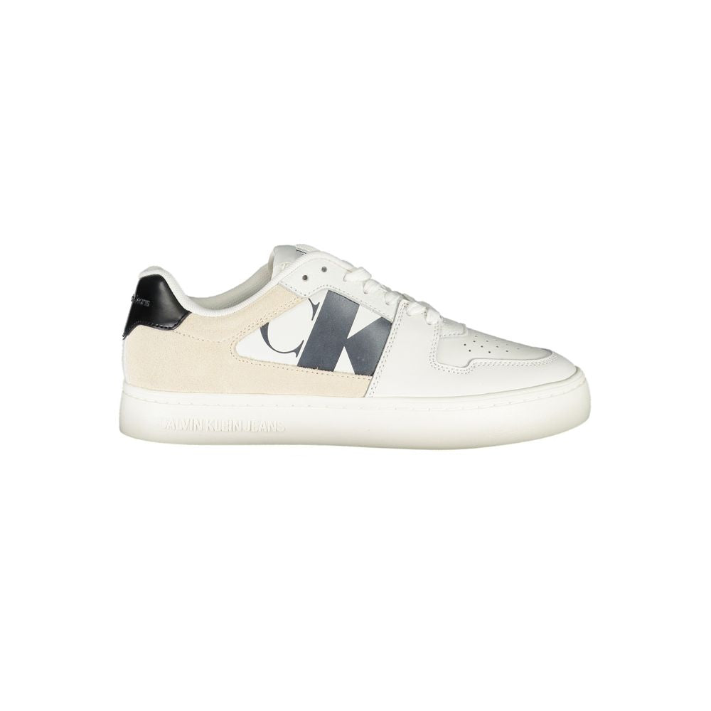 Calvin Klein witte polyester sneaker