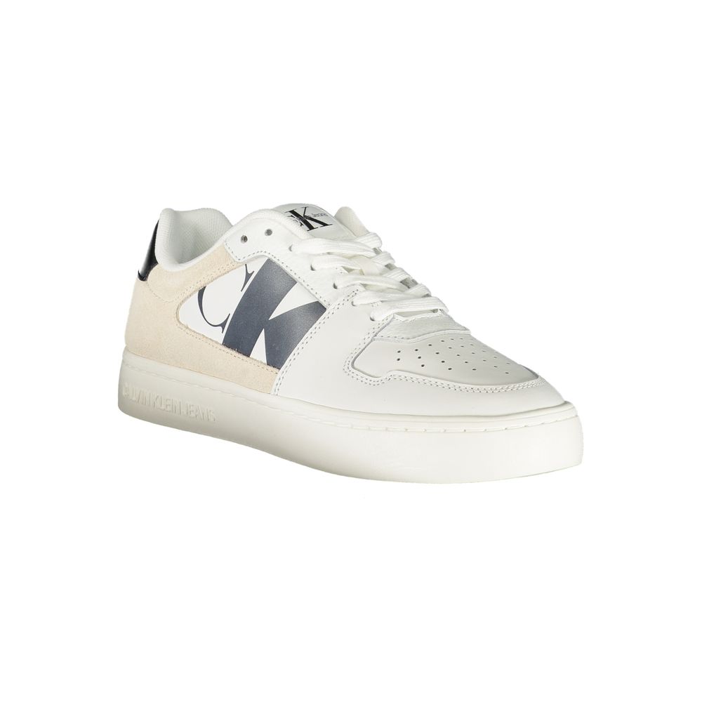 Calvin Klein witte polyester sneaker