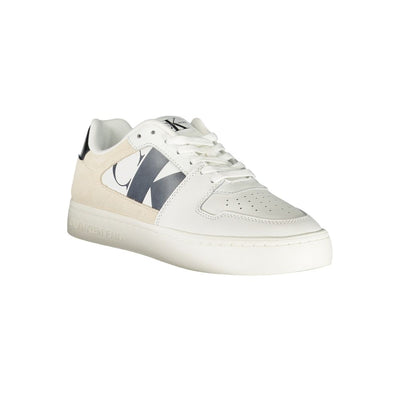 Calvin Klein witte polyester sneaker
