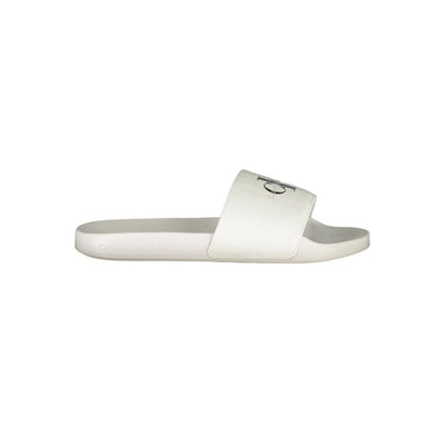 Sandale femme Calvin Klein en polyester blanc