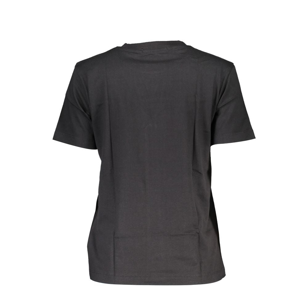 T-shirt noir en coton pour femme Calvin Klein