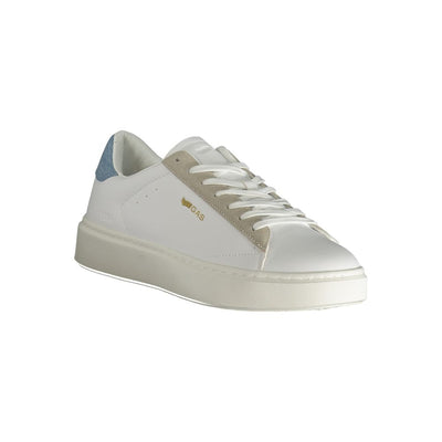 Gaswitte polyester herensneaker