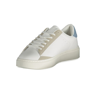 Gaswitte polyester herensneaker