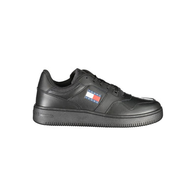 Tommy Hilfiger zwarte polyester sneaker