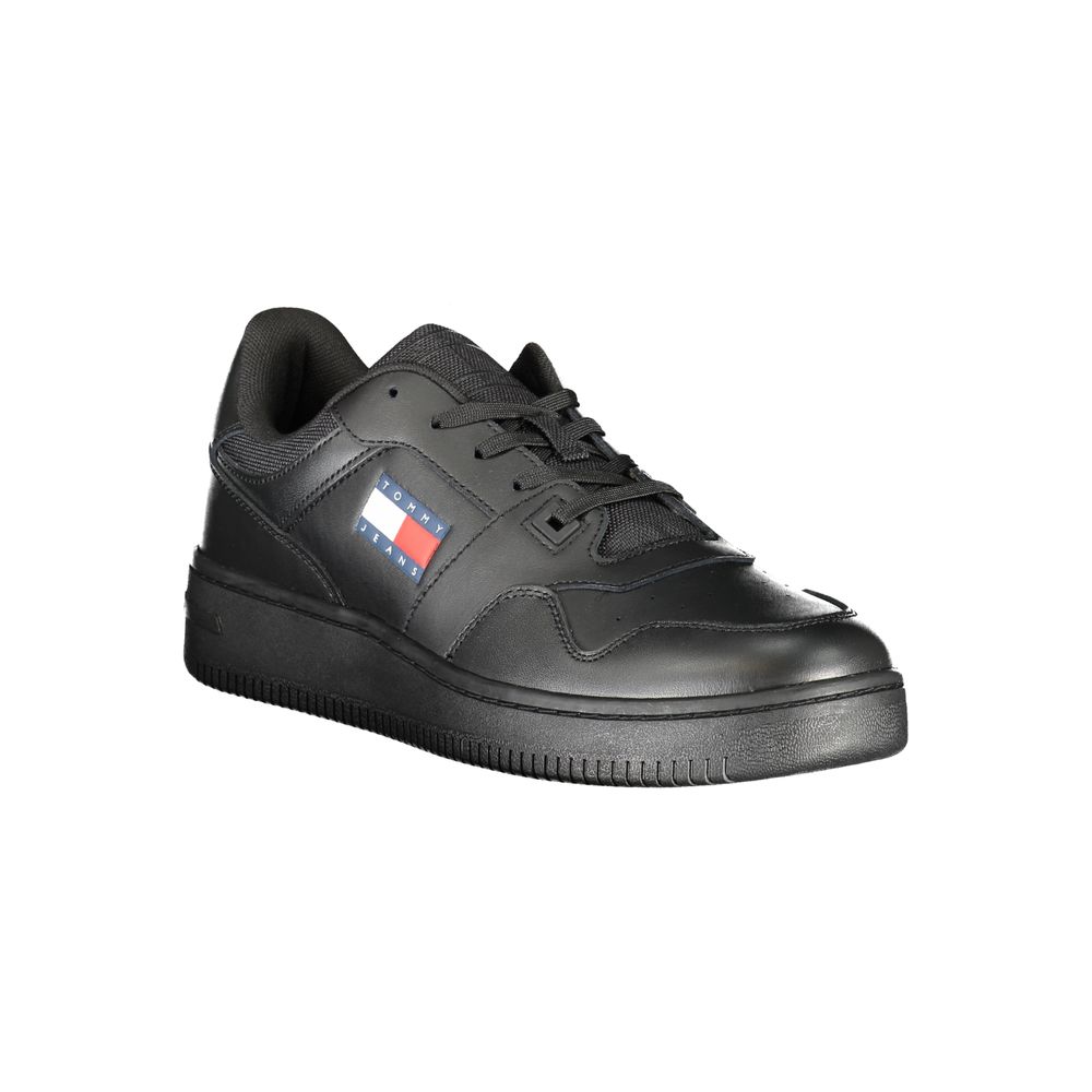 Tommy Hilfiger zwarte polyester sneaker