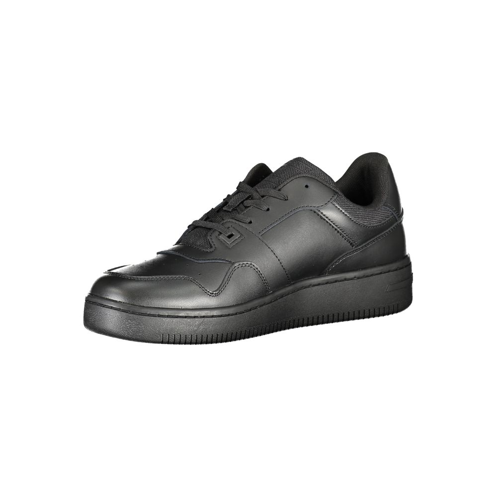 Tommy Hilfiger zwarte polyester sneaker