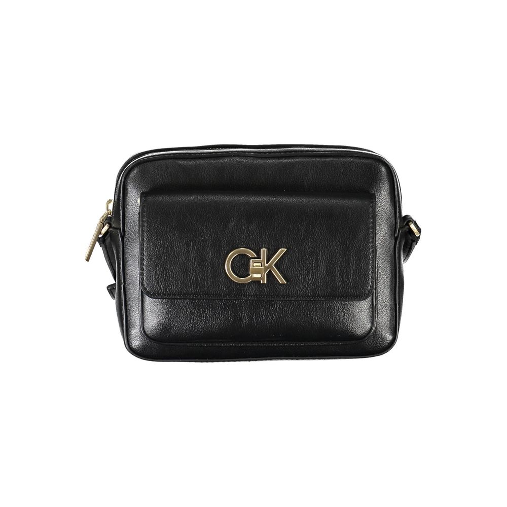 Sac à main Calvin Klein noir en polyester recyclé pour femme