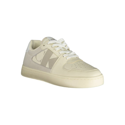 Calvin Klein Witte Polyethyleen Heren Sneaker