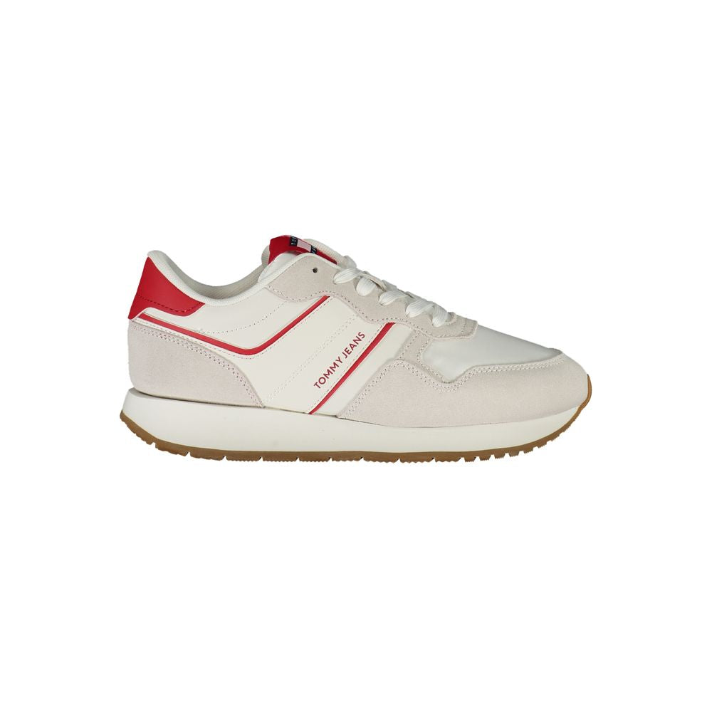 Tommy Hilfiger Rode Leren Dames Sneaker