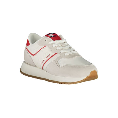 Tommy Hilfiger Rode Leren Dames Sneaker