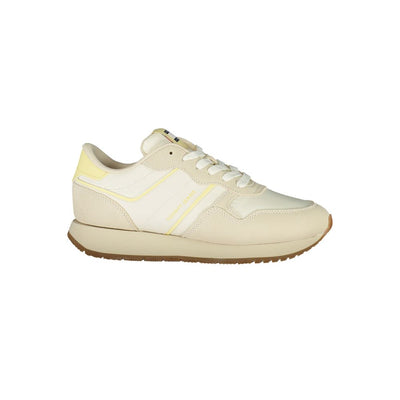 Tommy Hilfiger beige leren damessneaker