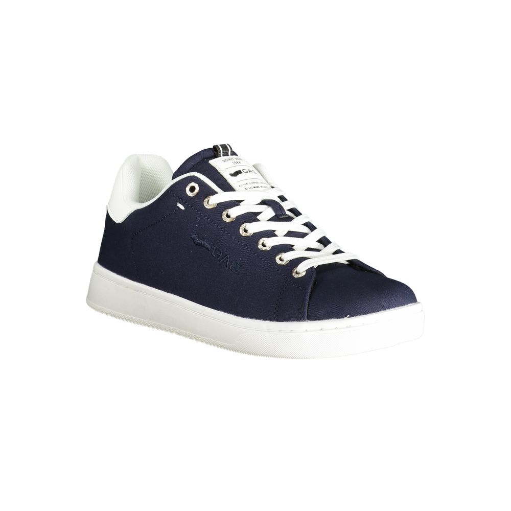 Gasblauwe polyester herensneaker