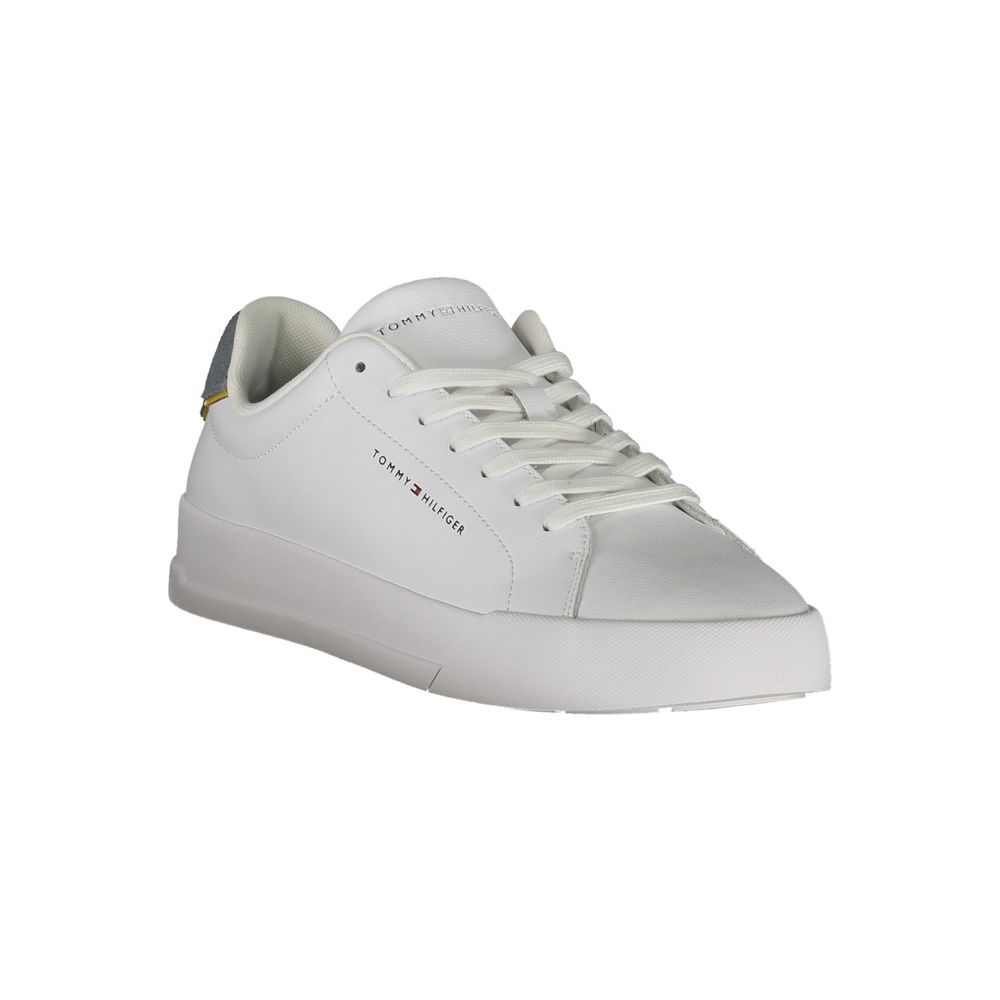 Tommy Hilfiger witte leren herensneaker