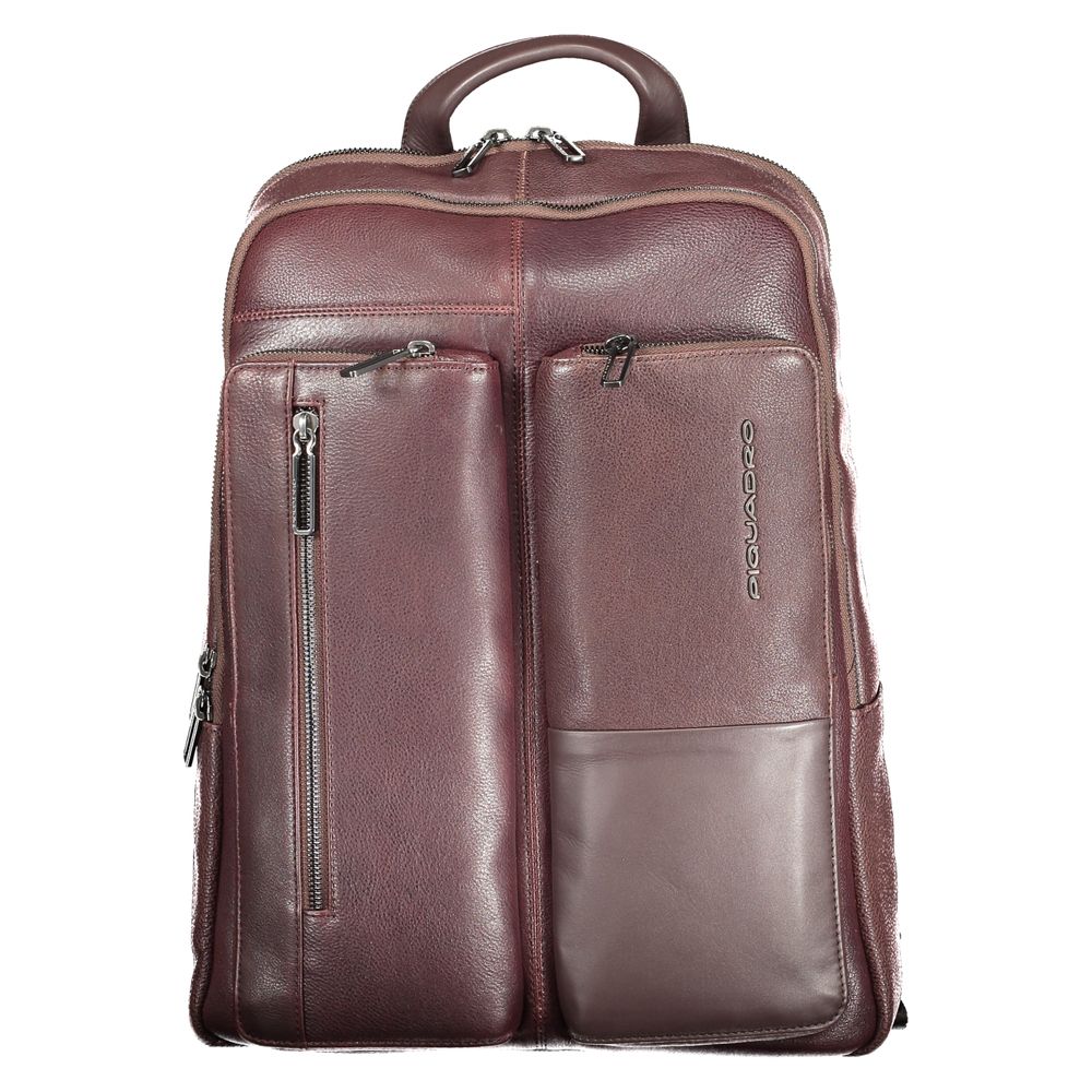 Sac à dos Piquadro en cuir marron pour homme
