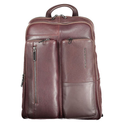 Sac à dos Piquadro en cuir marron pour homme