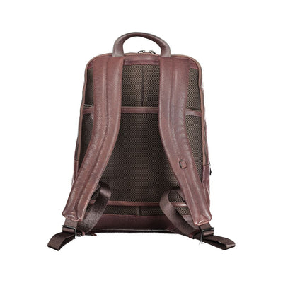 Sac à dos Piquadro en cuir marron pour homme