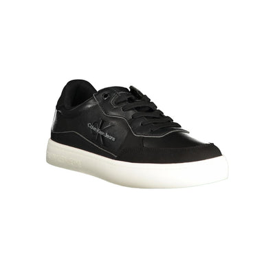Calvin Klein Strakke Zwarte Sportschoenen met Contrasterende Details