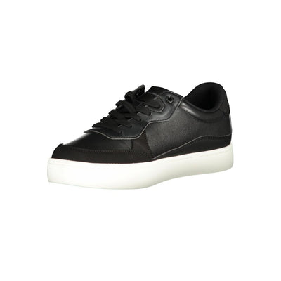 Calvin Klein Strakke Zwarte Sportschoenen met Contrasterende Details