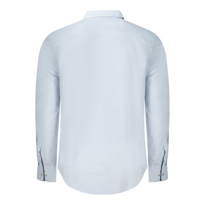 Chemise homme en coton bleu clair Calvin Klein