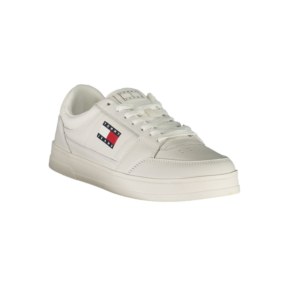 Tommy Hilfiger witte leren herensneaker