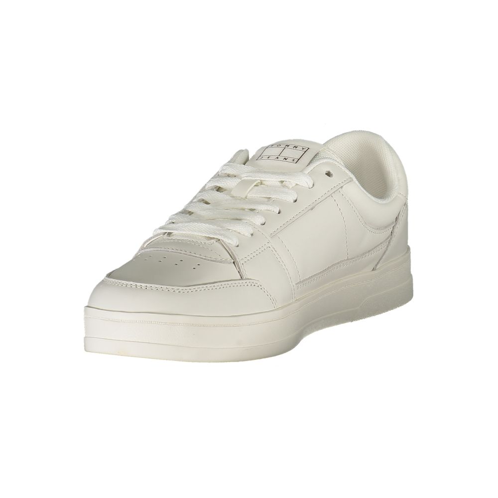 Tommy Hilfiger witte leren herensneaker