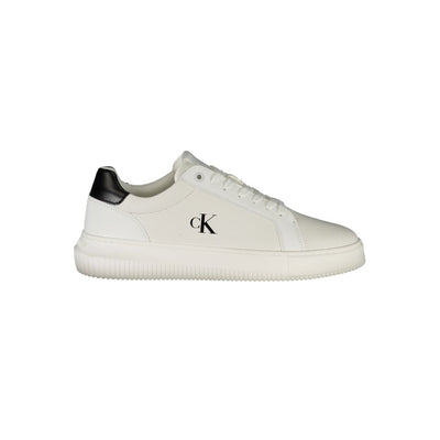 Calvin Klein Witte Leren Heren Sneaker
