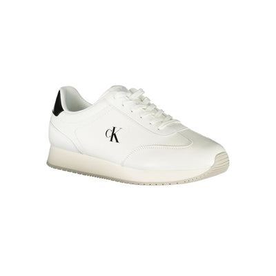 Calvin Klein Witte Leren Heren Sneaker