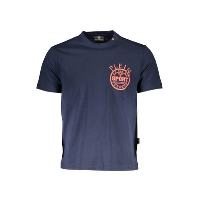 Plein Sport Blauw Katoenen Heren T-shirt