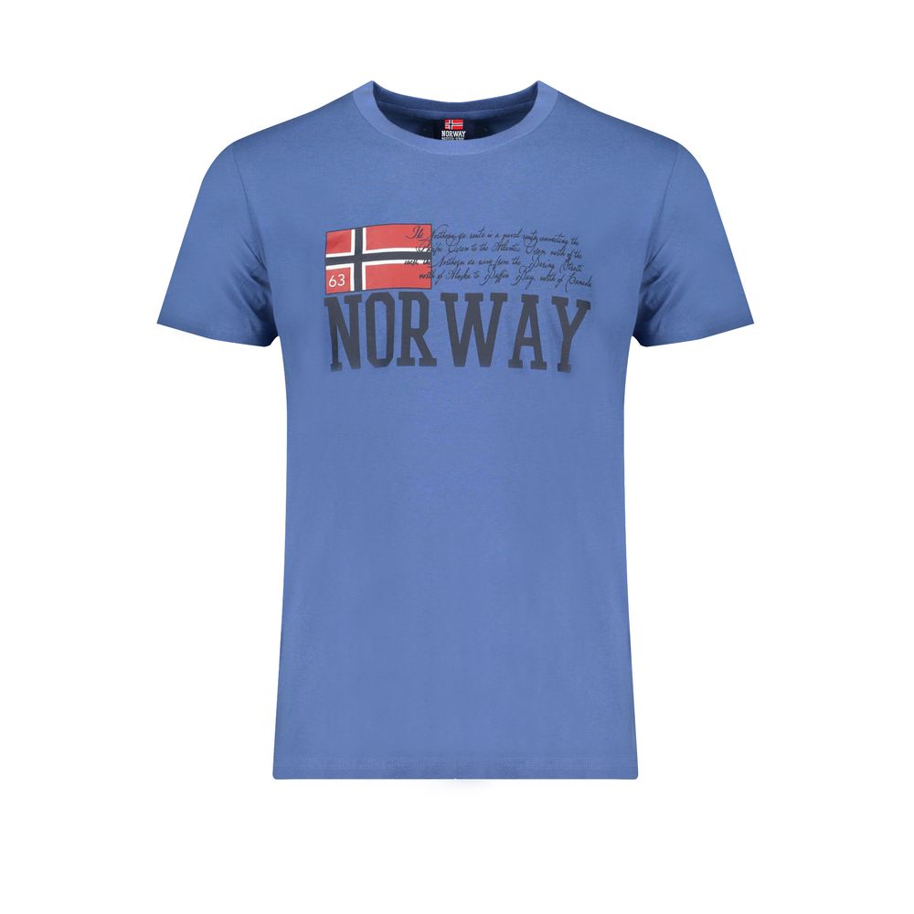 Noorwegen 1963 Blauw Katoenen T-shirt