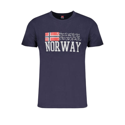 T-shirt bleu en coton Norvège 1963