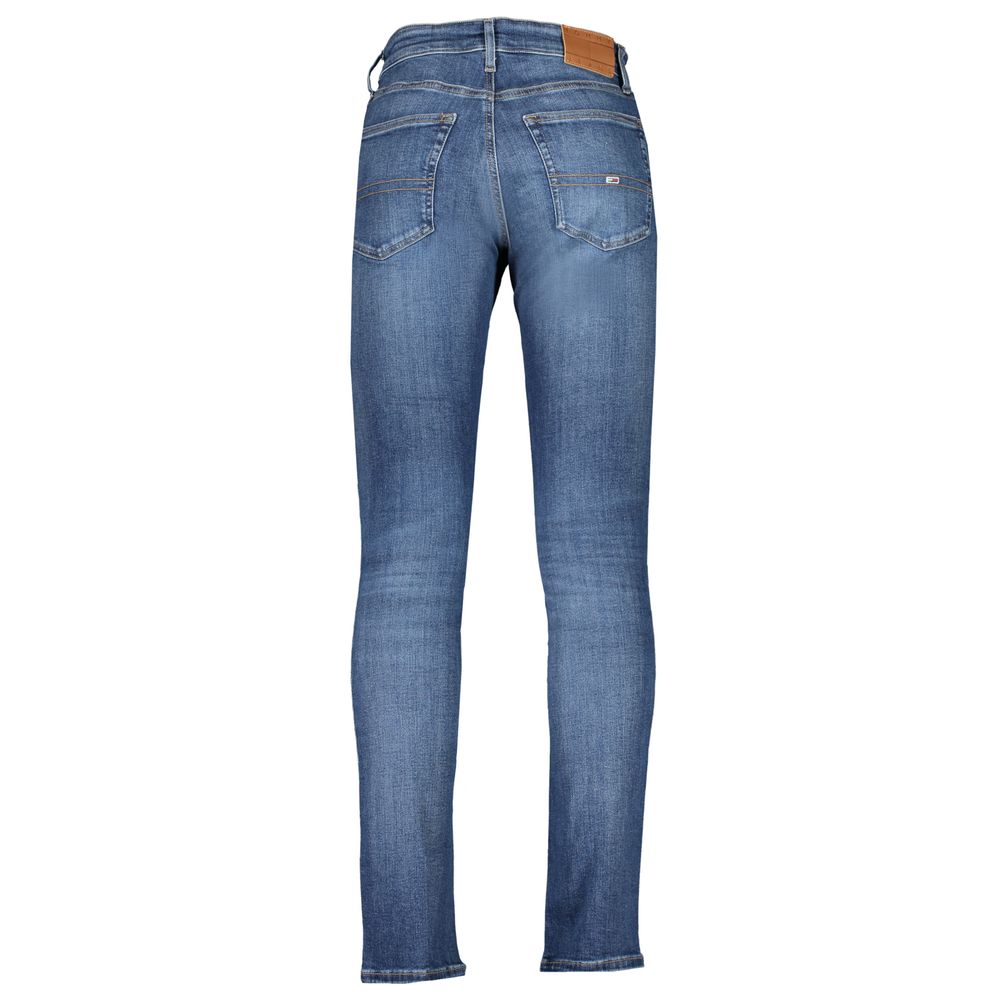 Tommy Hilfiger blauwe slim fit jeans voor heren, gemaakt van katoen.