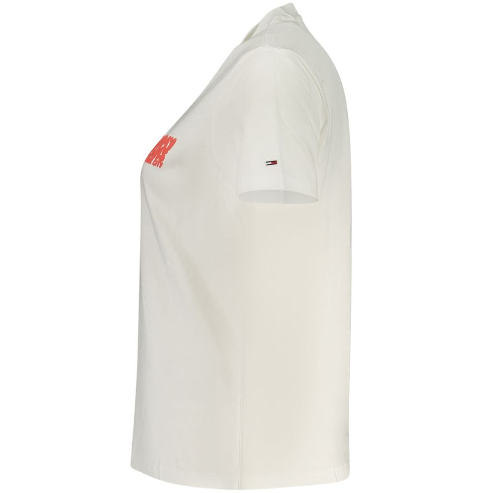 Tommy Hilfiger beige katoenen dames T-shirt