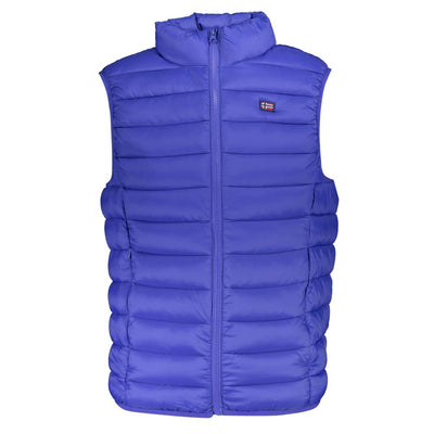 Noorwegen 1963 Strak mouwloos blauw jasje