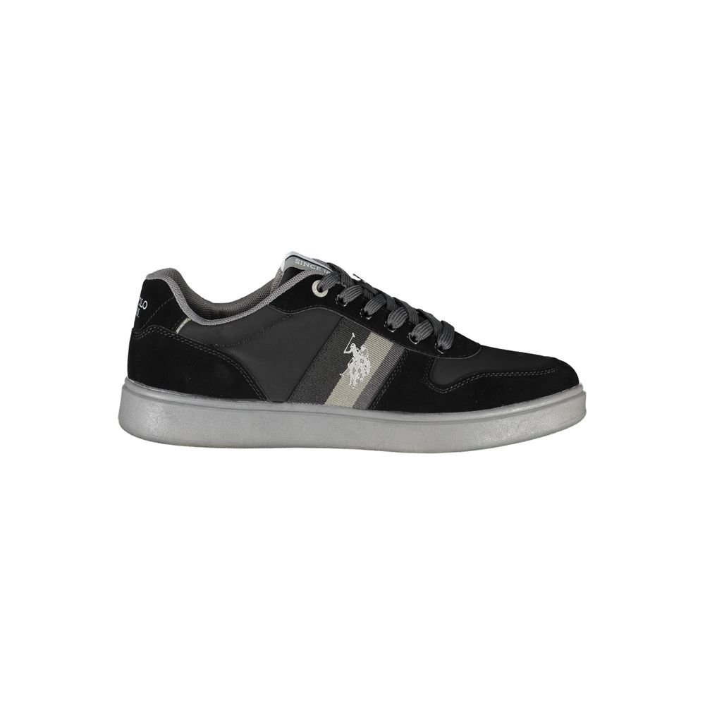 US POLO ASSN. Zwarte polyethyleen herensneaker