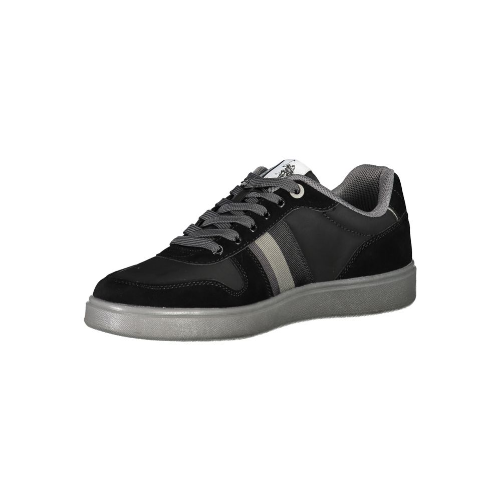 US POLO ASSN. Zwarte polyethyleen herensneaker