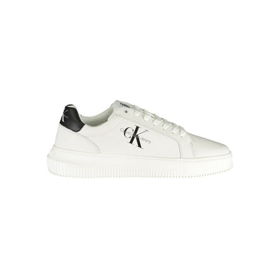 Calvin Klein verfijnde witte veterschoenen