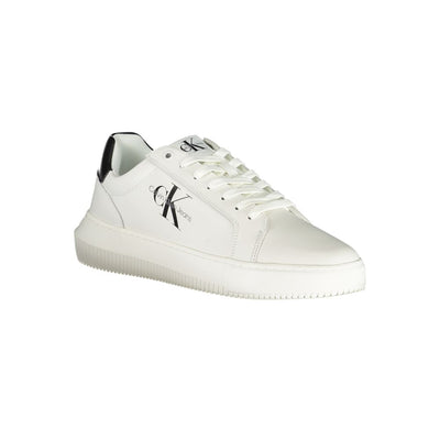 Calvin Klein verfijnde witte veterschoenen