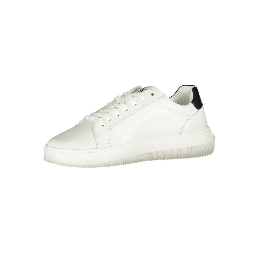 Calvin Klein verfijnde witte veterschoenen