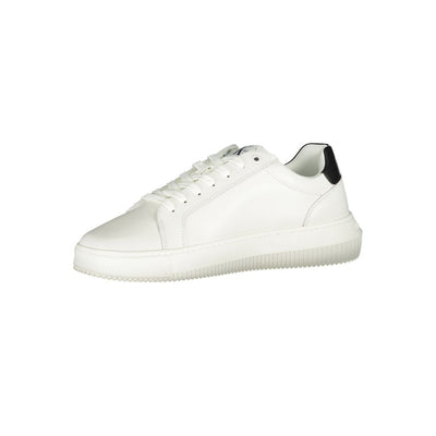 Calvin Klein verfijnde witte veterschoenen