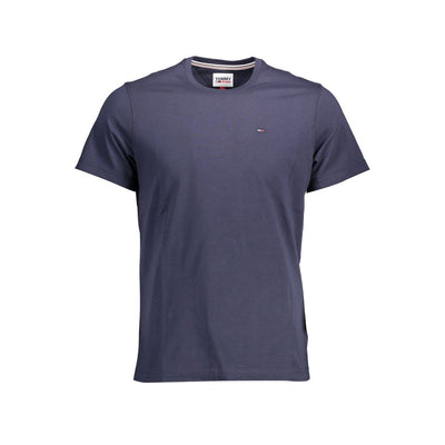 Camiseta de algodón azul Tommy Hilfiger