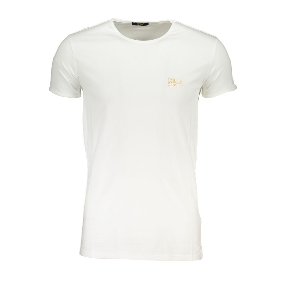 Camiseta de algodón blanca Cavalli Class