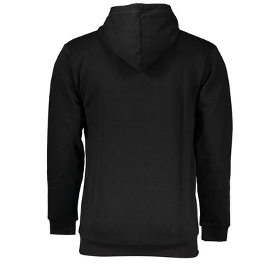 Pull à capuche noir en coton pour homme de Sergio Tacchini