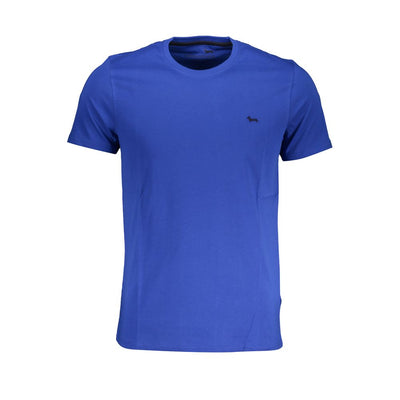 Camiseta de algodón azul Harmont & Blaine