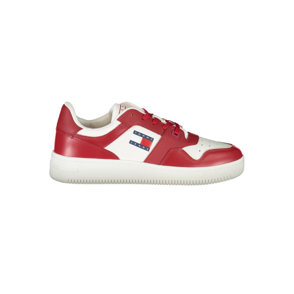 Tommy Hilfiger roze leren herensneaker