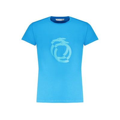 T-shirt homme en coton bleu clair Trussardi