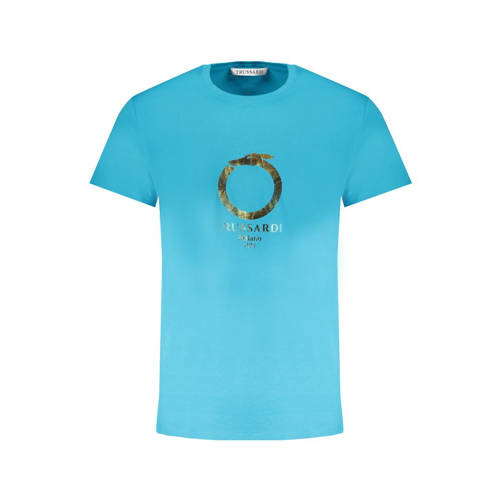 T-shirt Trussardi en coton bleu clair pour homme