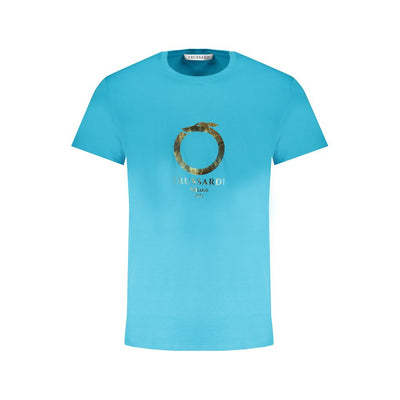 T-shirt Trussardi en coton bleu clair pour homme