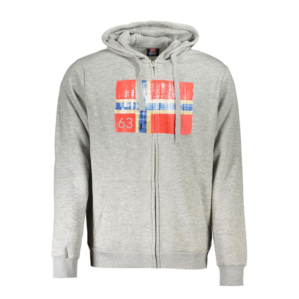 Pull homme en coton marron Norvège 1963